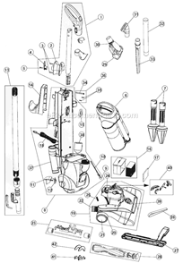 Part Location Diagram of RO-LU0015 Dirt Devil Bottom Plate, 110008